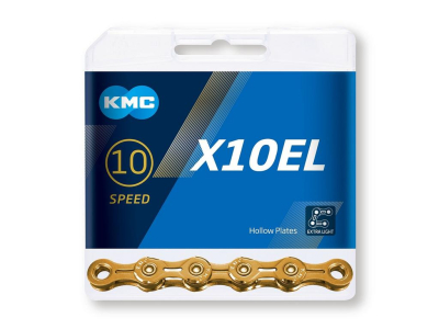 Reťaz KMC X10 EL Gold Ti-N, 10 Speed