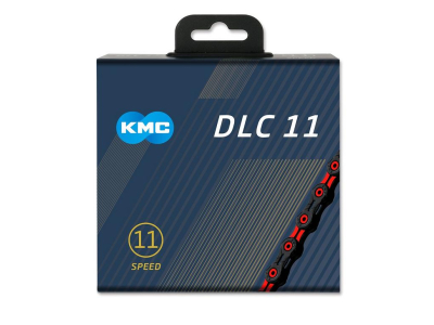 Reťaz KMC DLC 11 Black/Red, 11 Speed