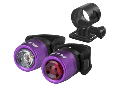 Osvetlenie set nabíjateľný KLS IO USB, purple