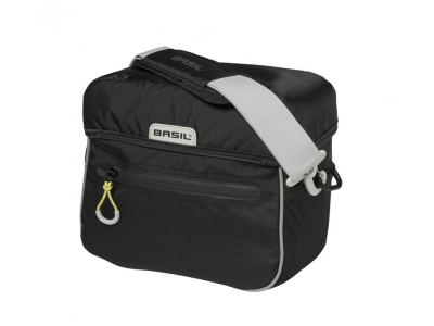 Brašňa na riadidlá nepremokavá Basil MILES HANDLEBAR BAG Čierna/limeta