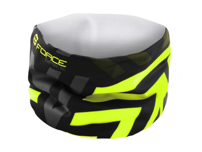 FORCE šatka SPIKE jar/jeseň, čierno-fluo UNI